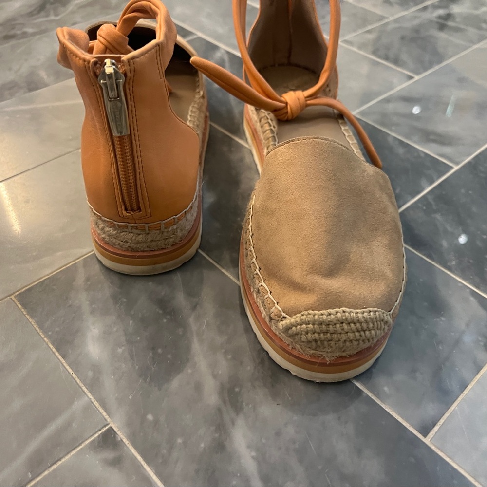 Vince Camuto Tan Espadrilles Casual Shoes